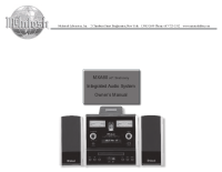 McIntosh MXA-60 - Owners manual